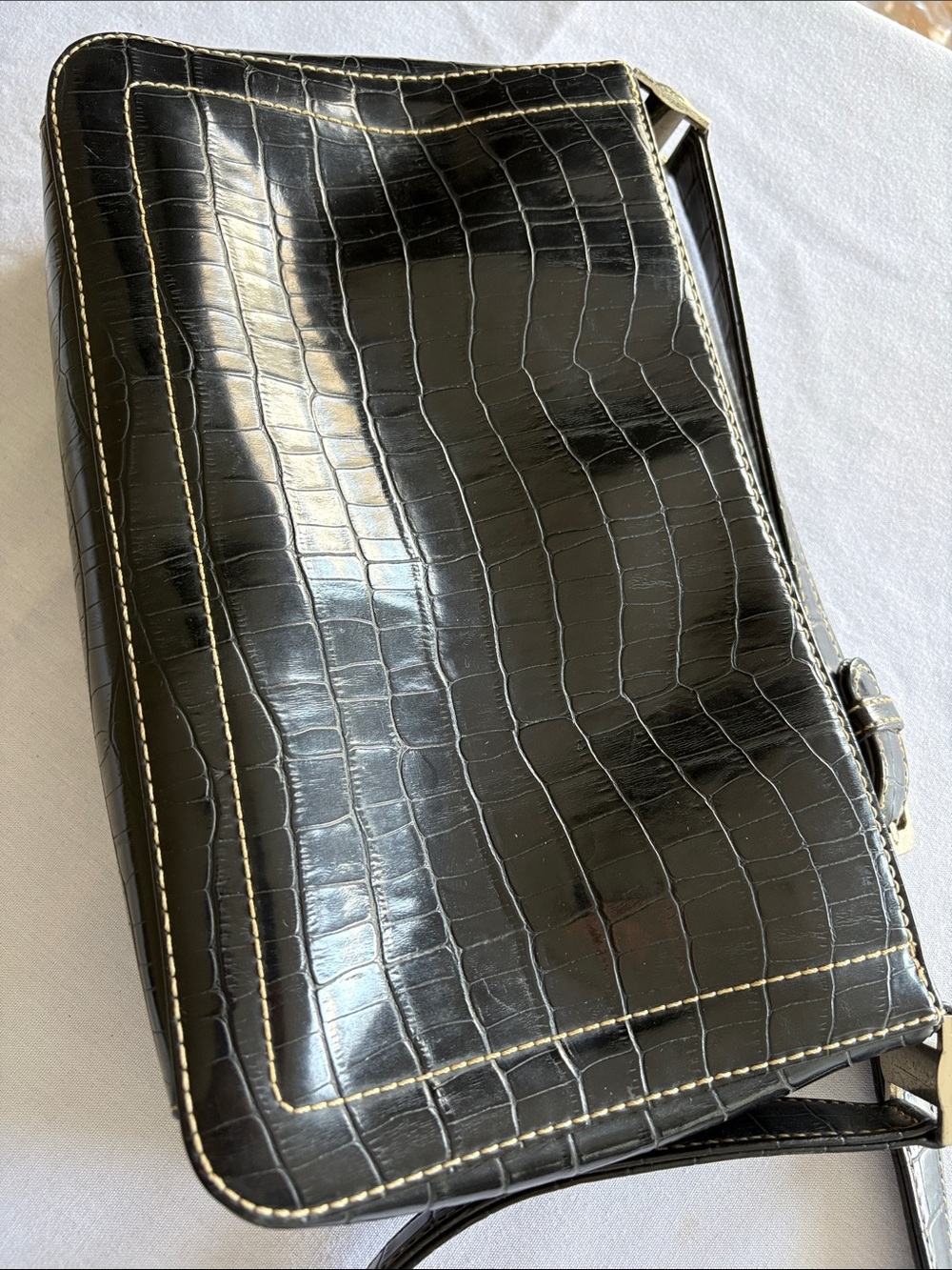 Charter Club Black cross body bag.